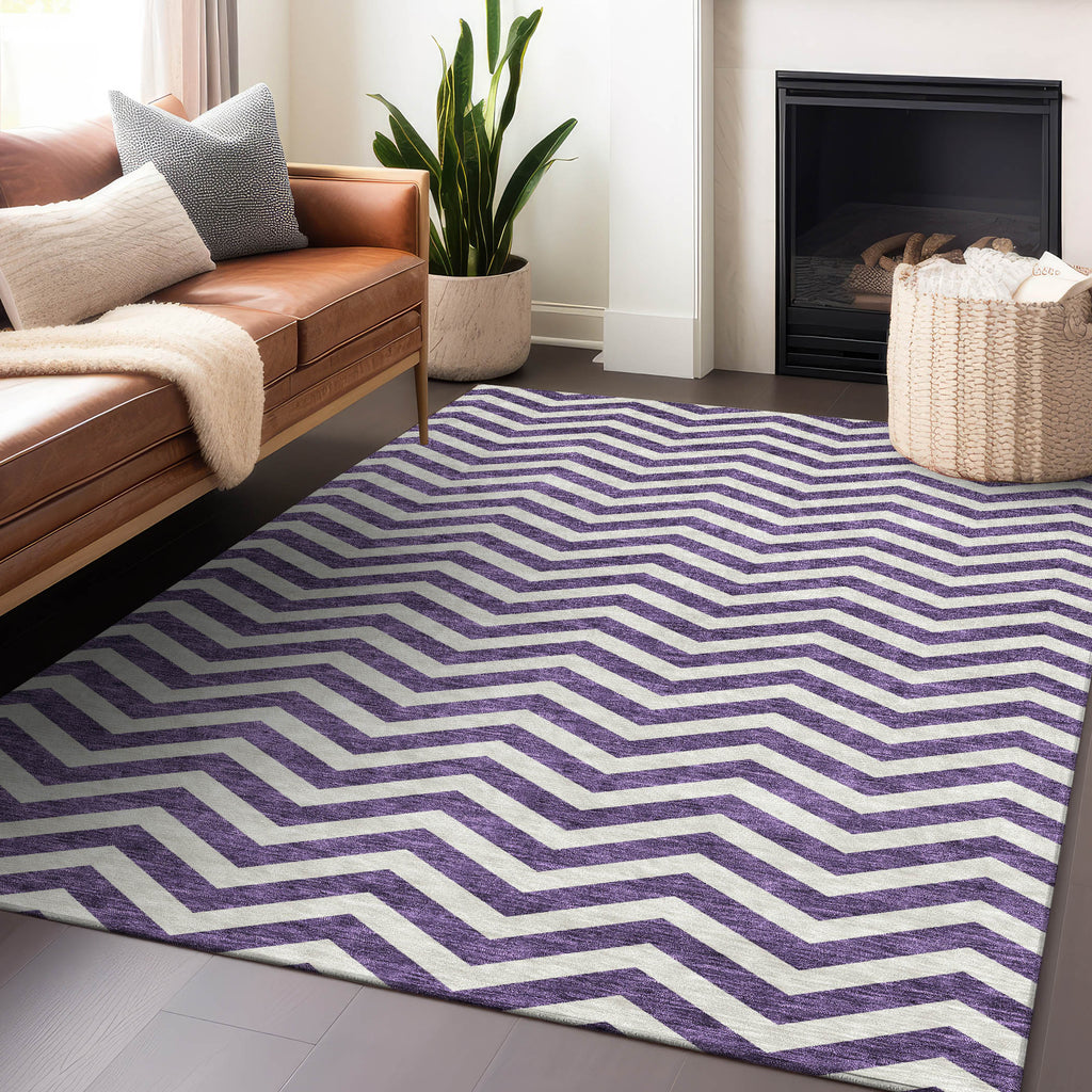 addison chantille acn922 purple rug