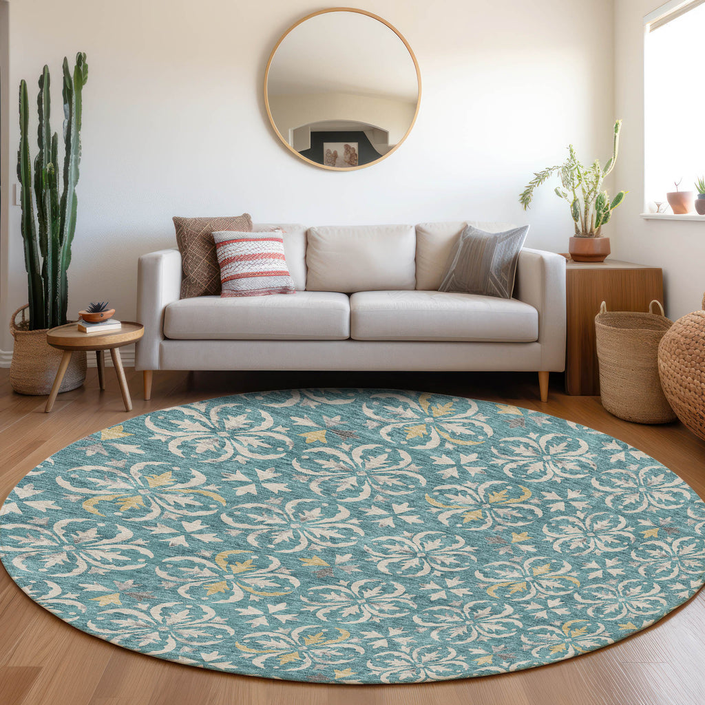 addison chantille acn930 teal rug