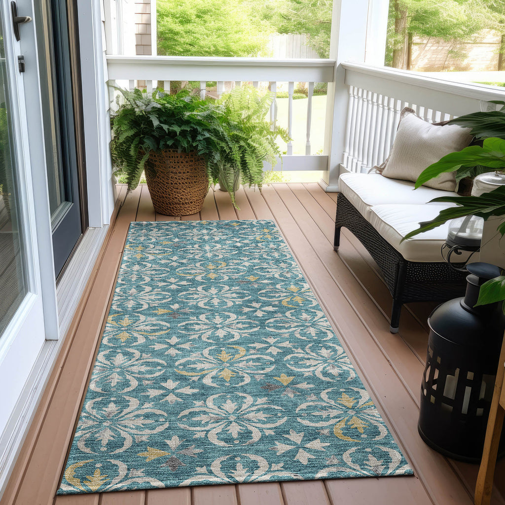 addison chantille acn930 teal rug