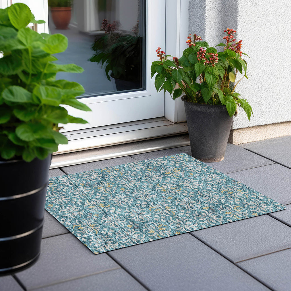 addison chantille acn930 teal rug