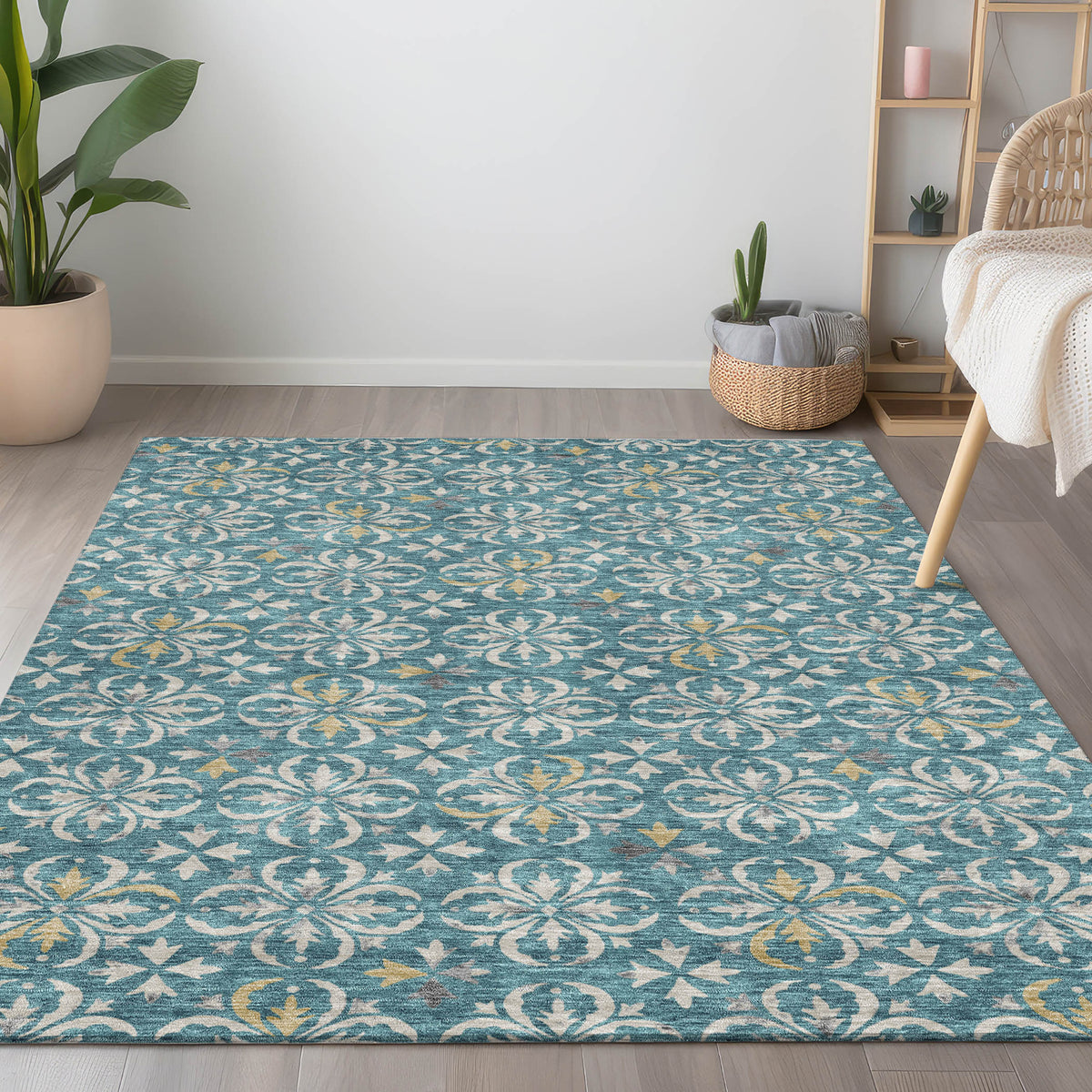 addison chantille acn930 teal rug