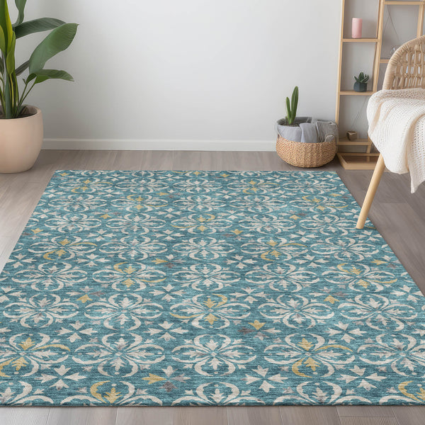 addison chantille acn930 teal rug