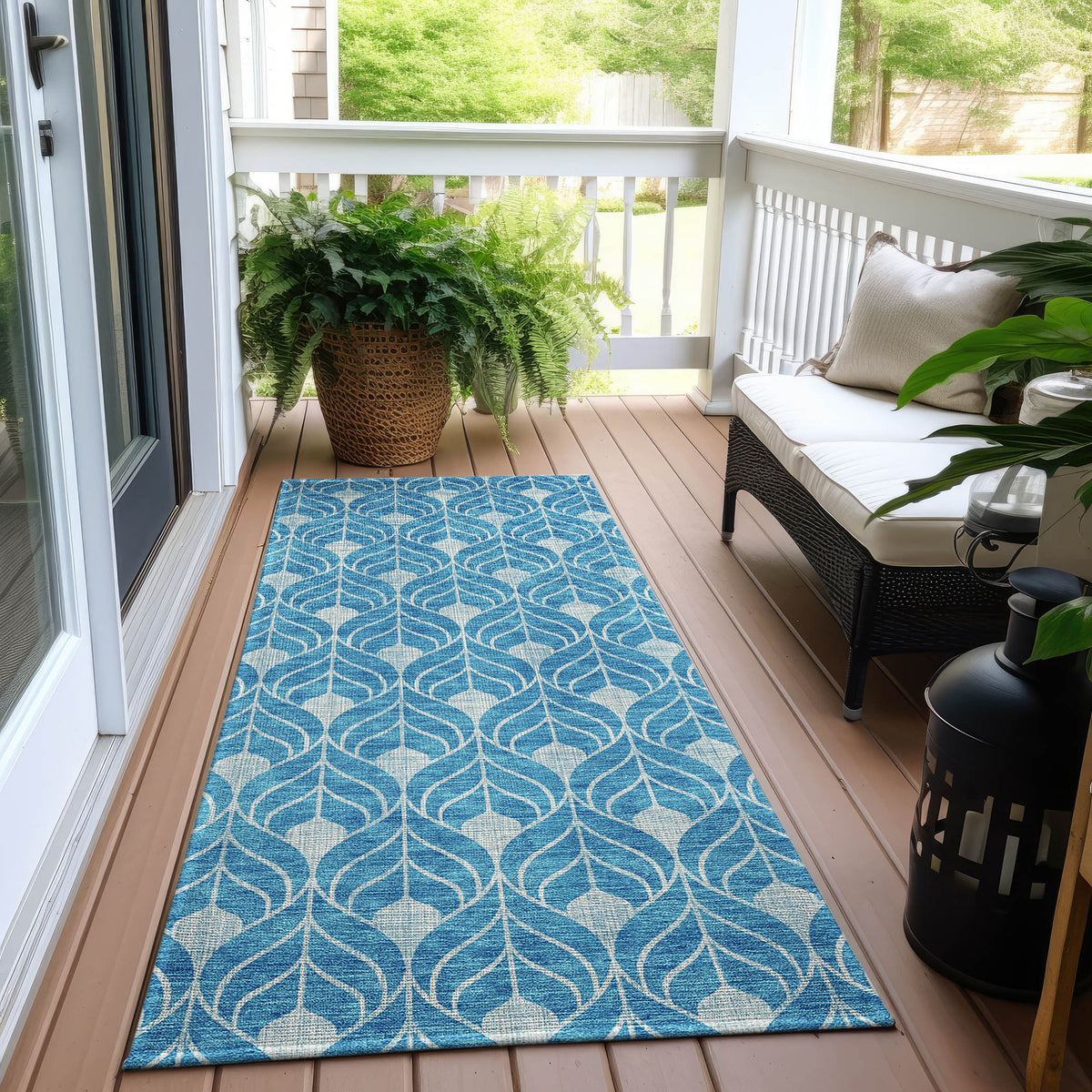 addison chantille acn931 teal rug