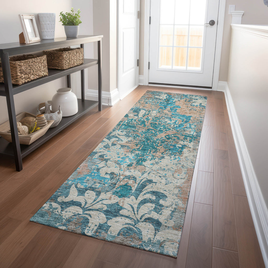 addison chantille acn936 teal rug