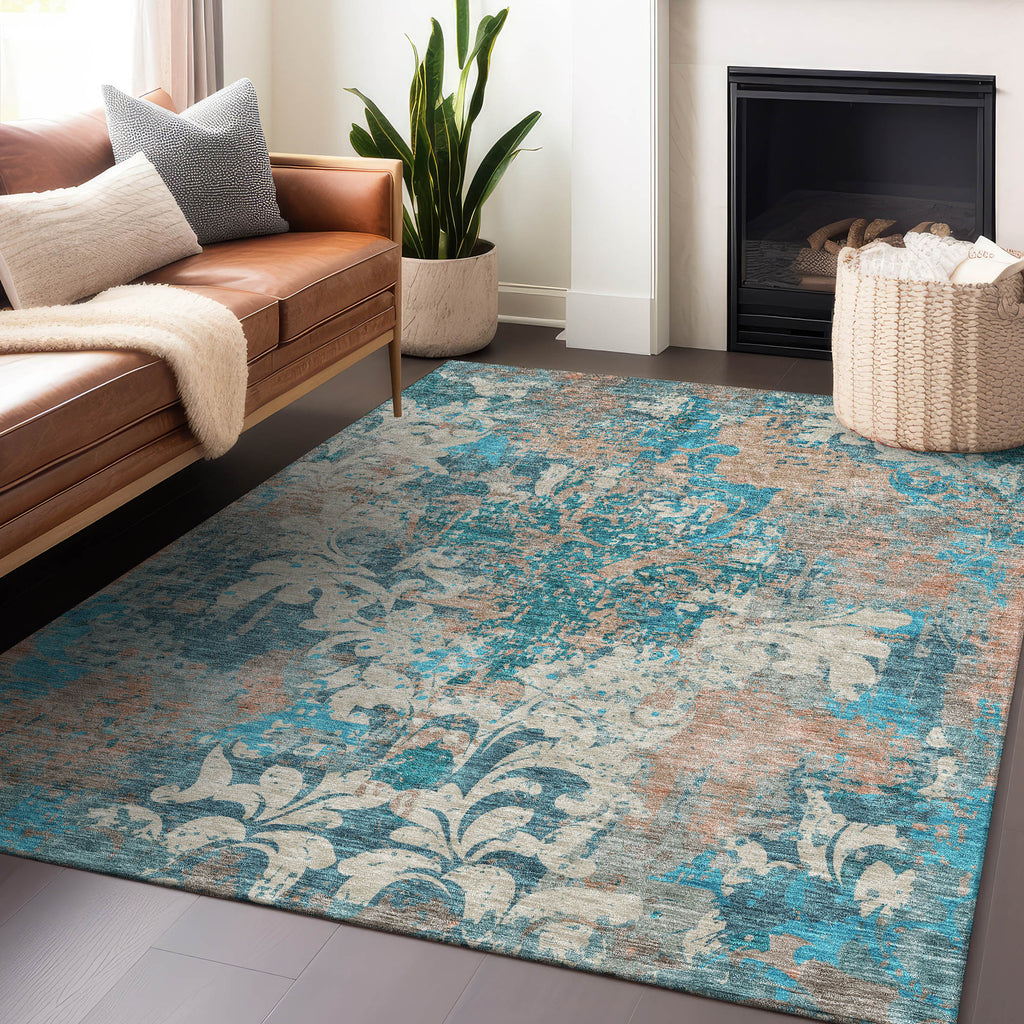 addison chantille acn936 teal rug