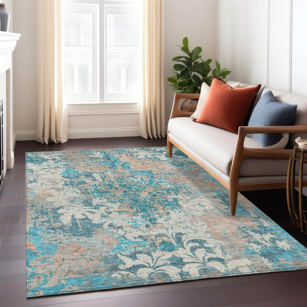 addison chantille acn936 teal rug