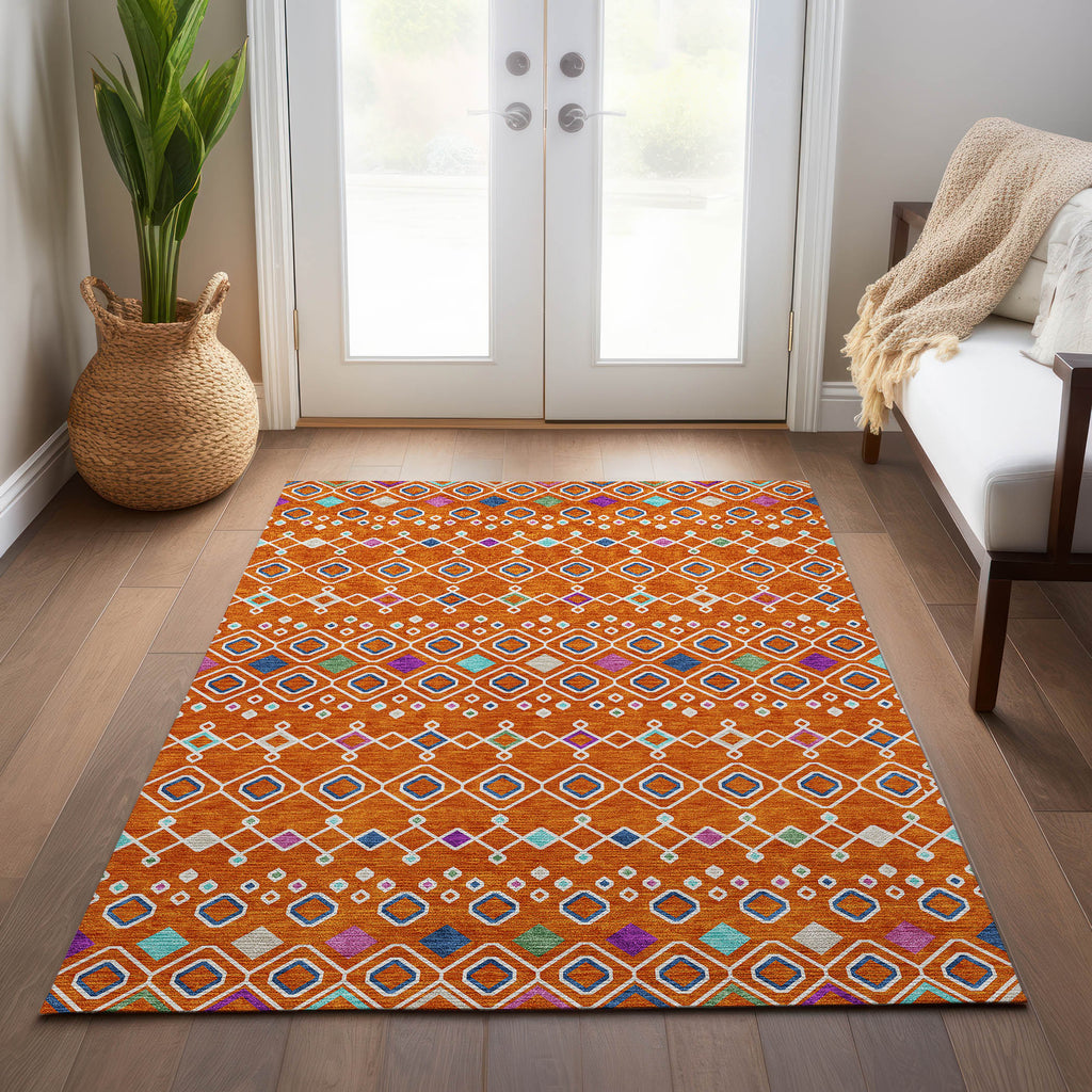 addison chantille acn938 orange rug