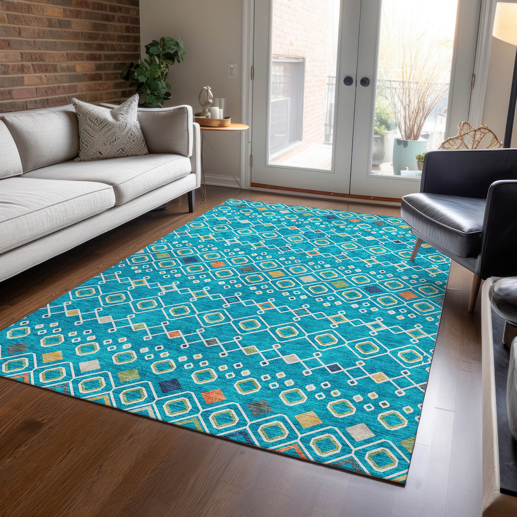 addison chantille acn938 teal rug