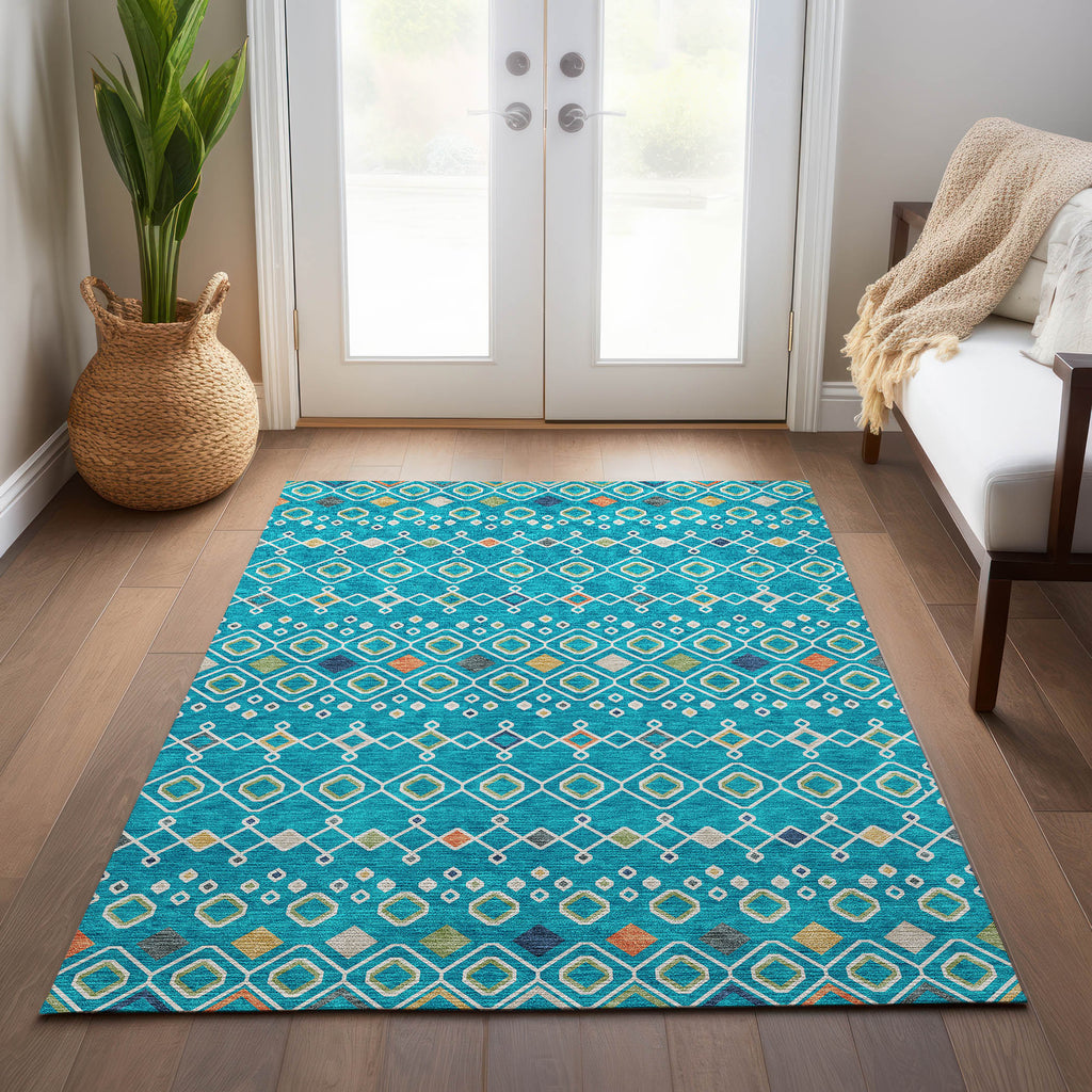 addison chantille acn938 teal rug