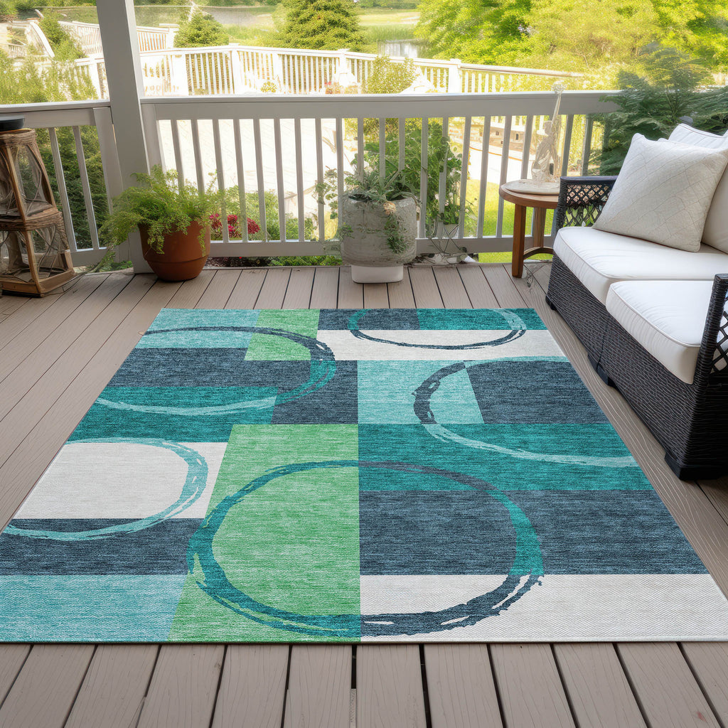 addison chantille acn943 teal rug