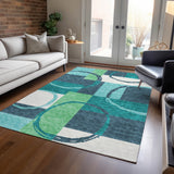 addison chantille acn943 teal rug