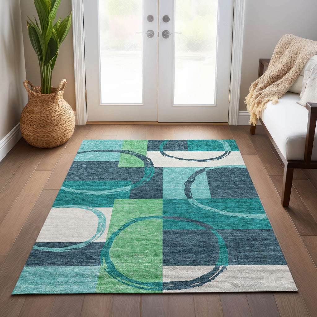 addison chantille acn943 teal rug