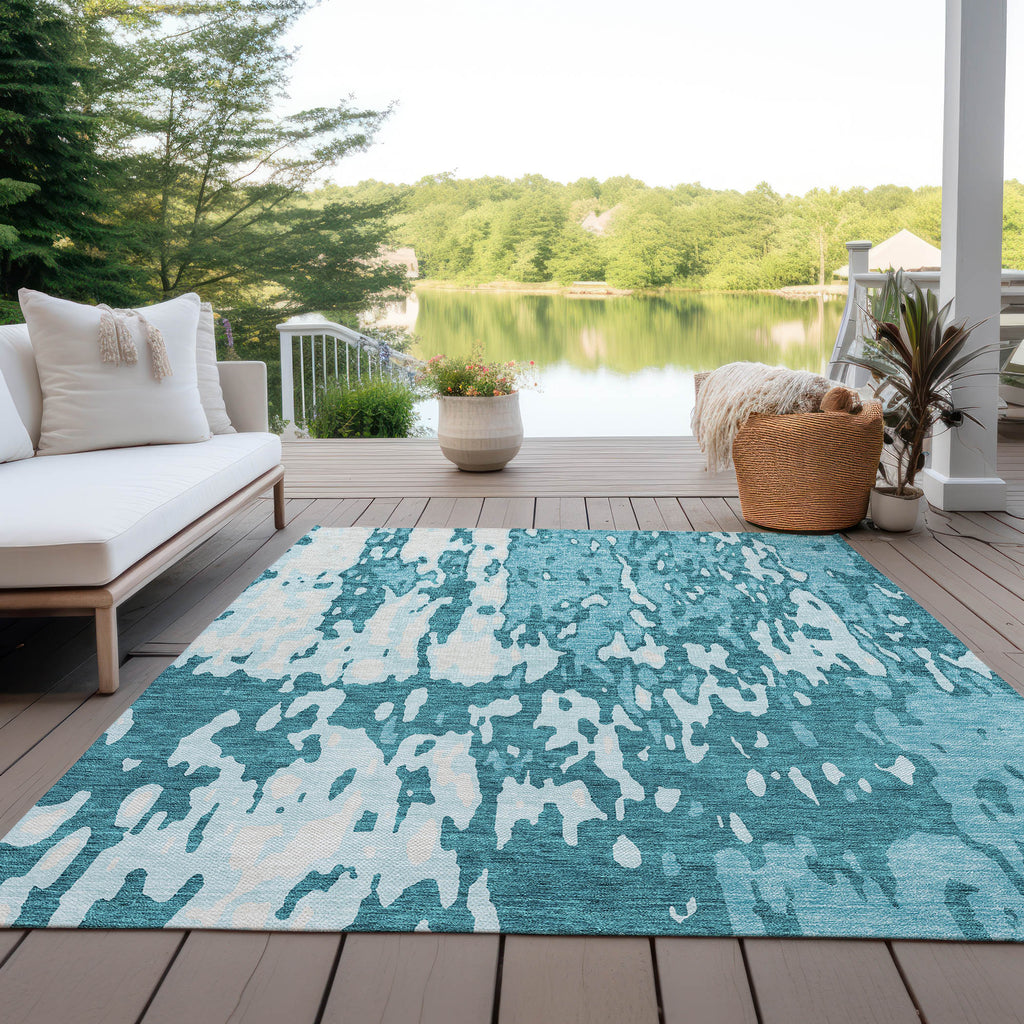 addison chantille acn957 teal rug