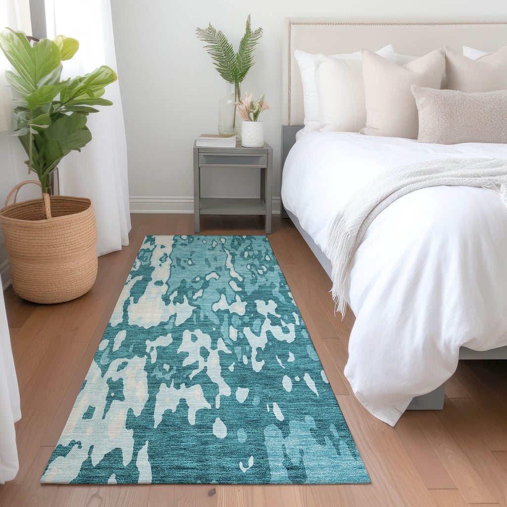 addison chantille acn957 teal rug