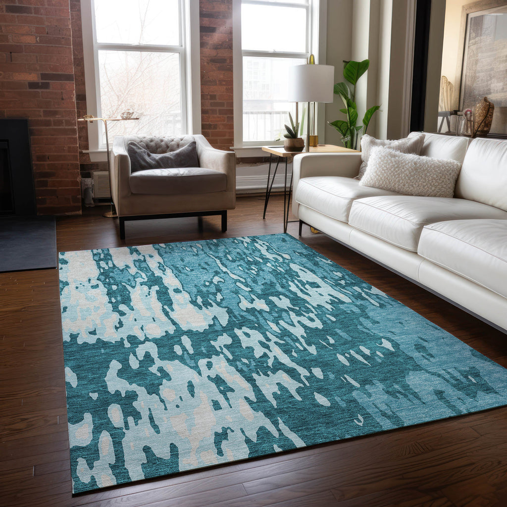 addison chantille acn957 teal rug