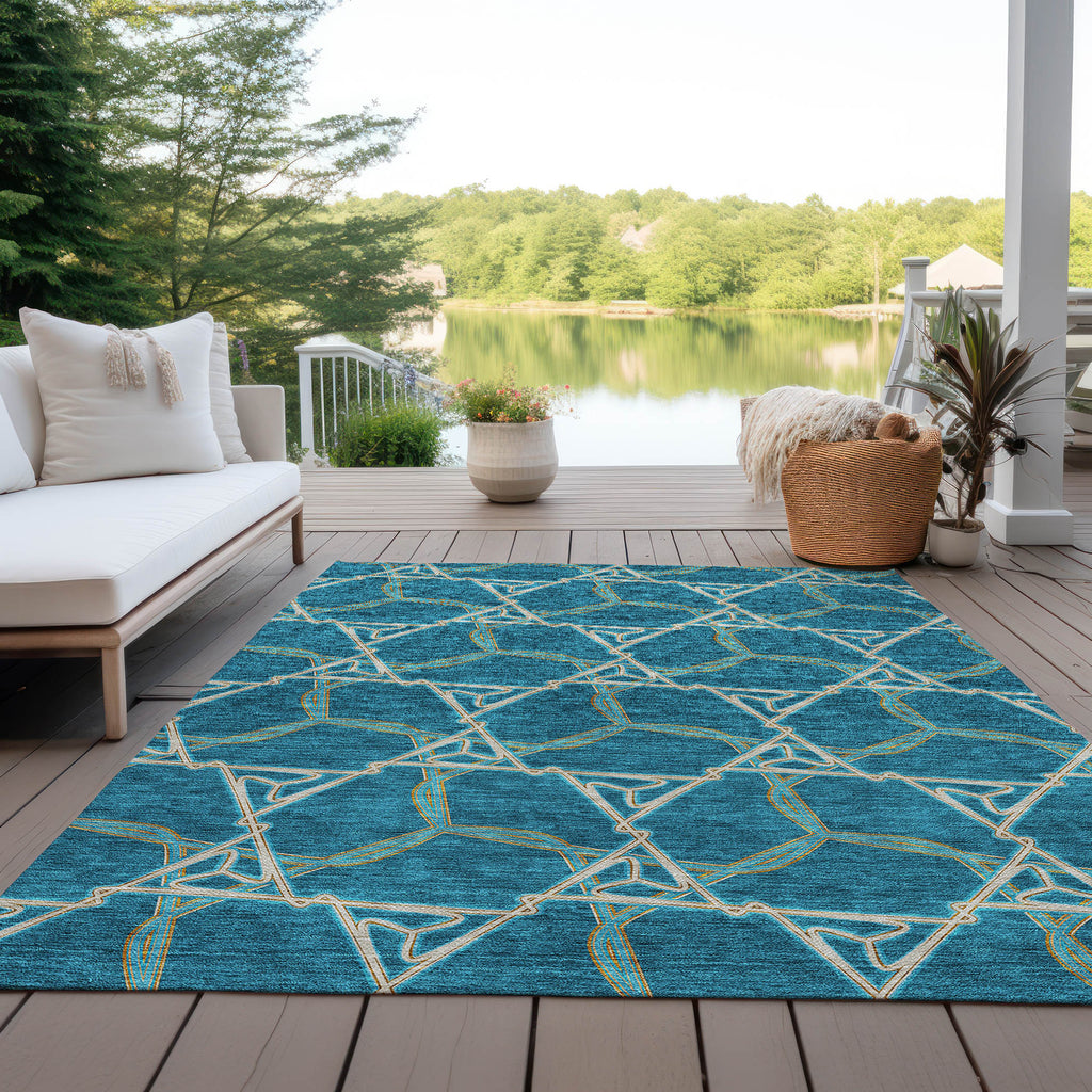 addison chantille acn959 teal rug