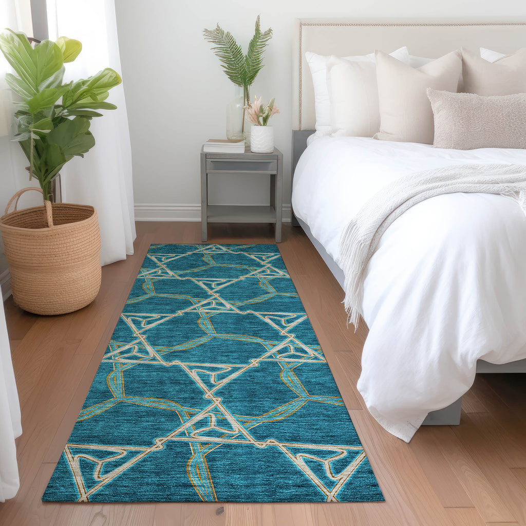 addison chantille acn959 teal rug