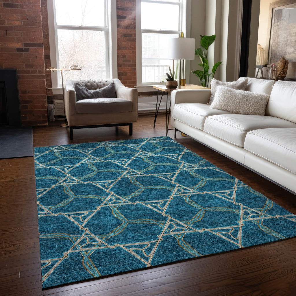 addison chantille acn959 teal rug