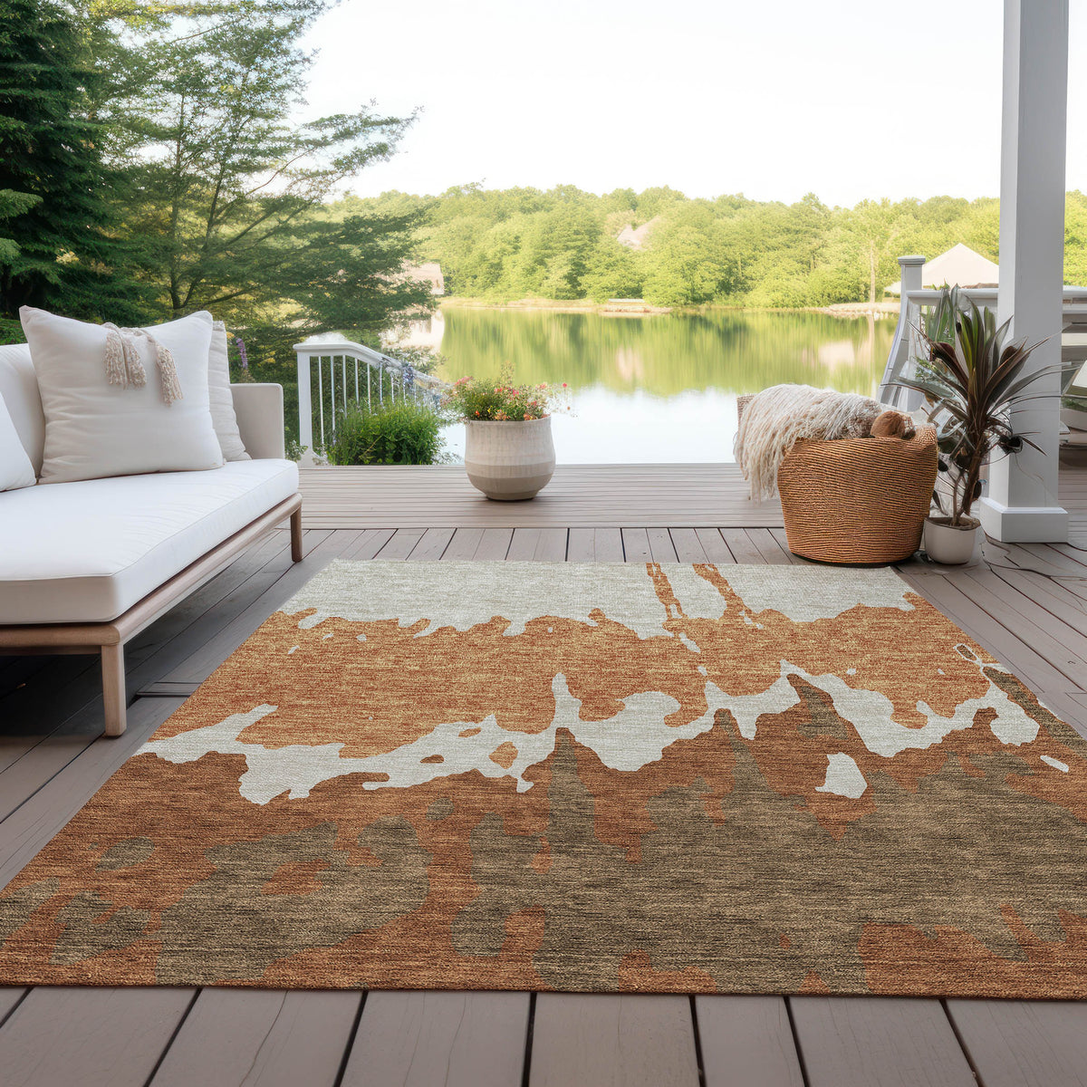 addison chantille acn961 paprika rug