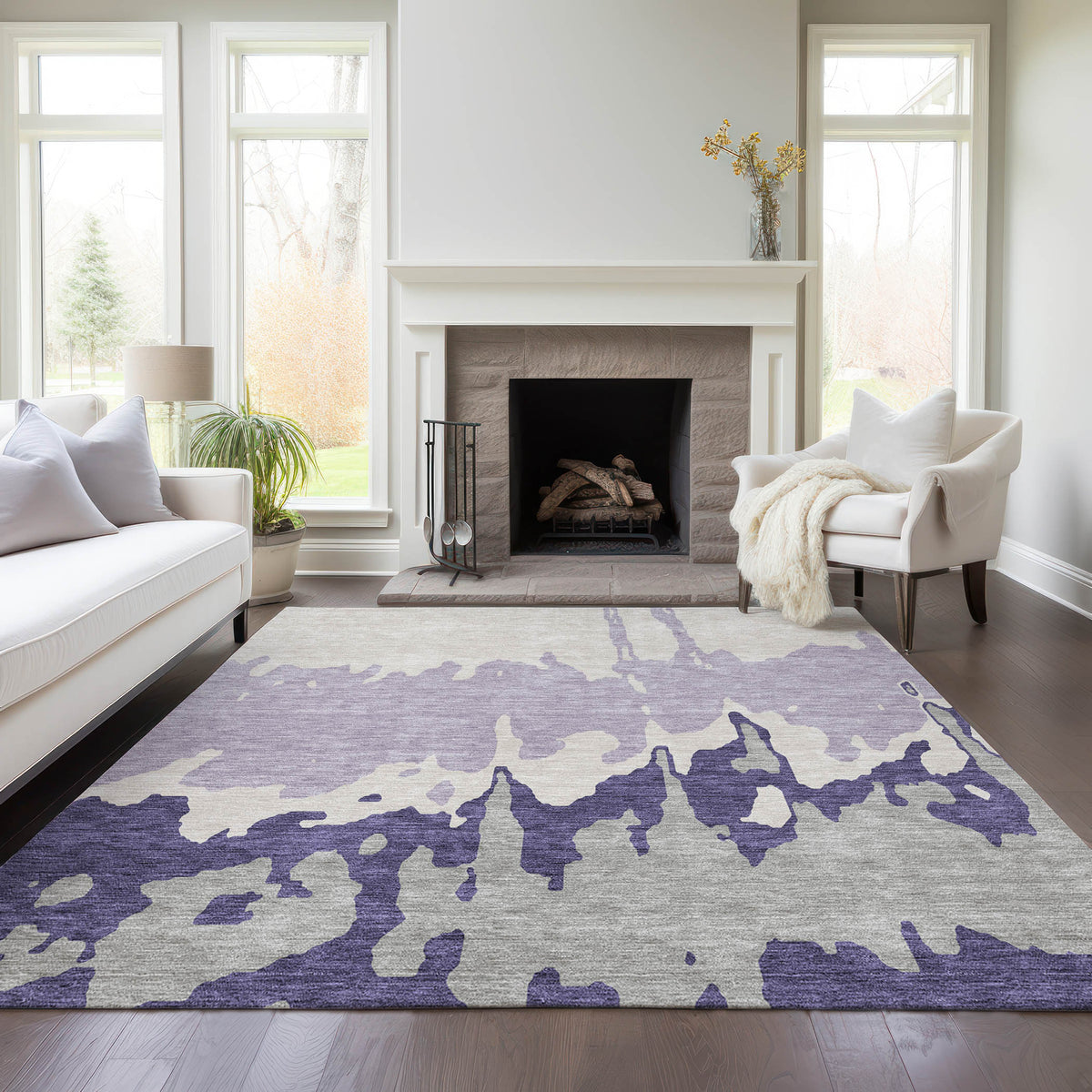 addison chantille acn961 purple rug