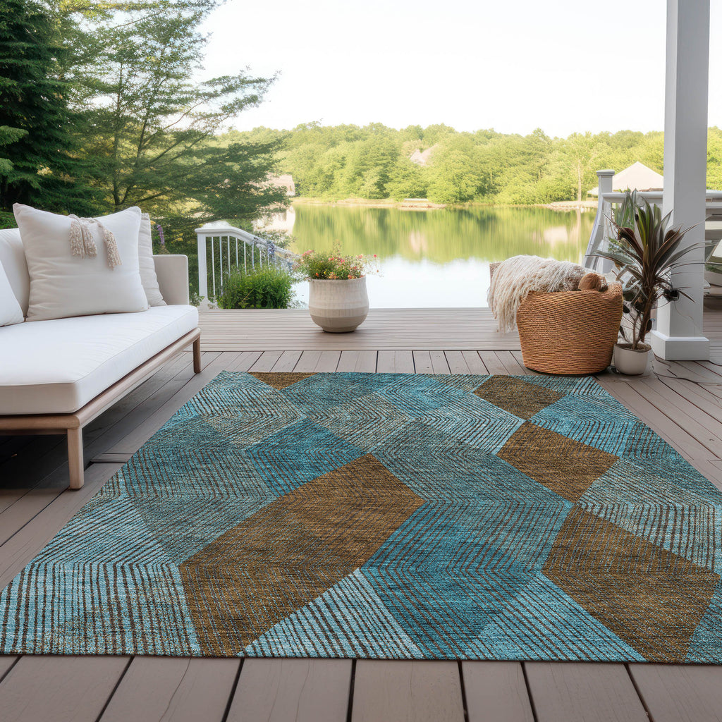 addison chantille acn962 teal rug