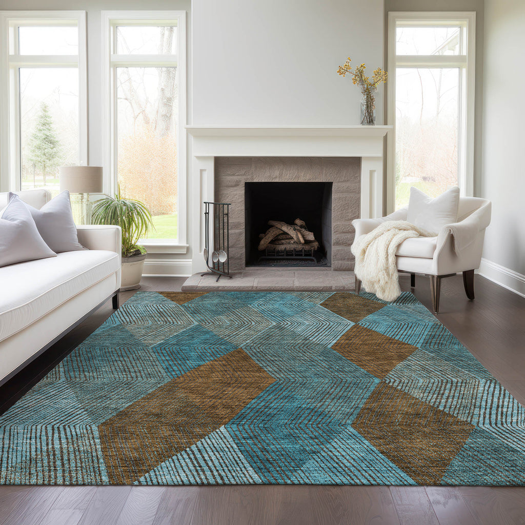 addison chantille acn962 teal rug