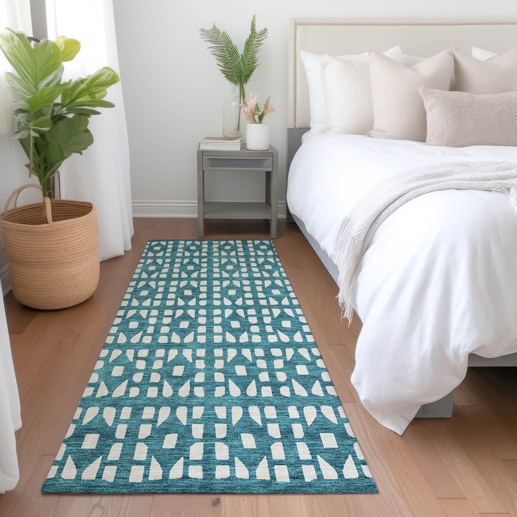 addison chantille acn963 teal rug