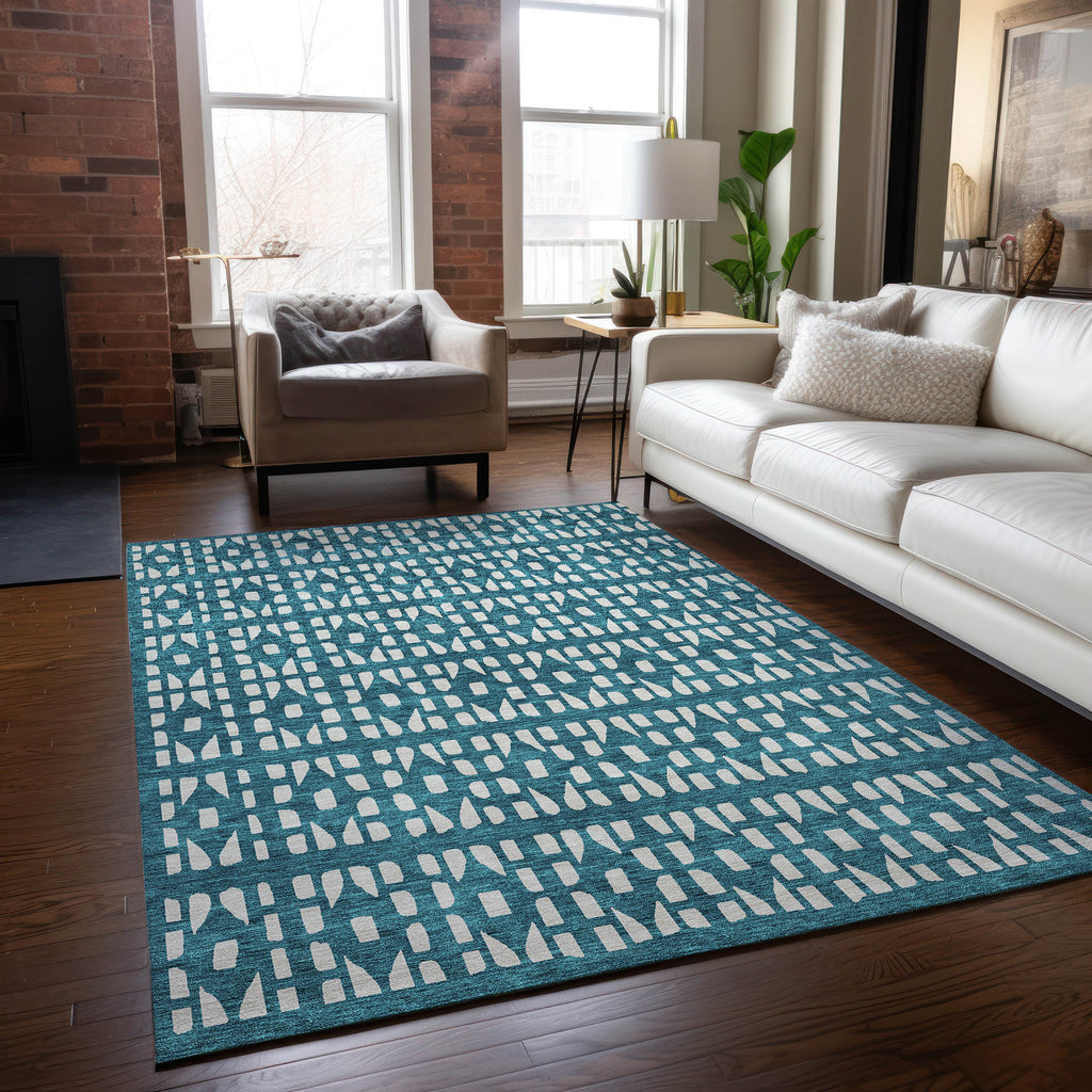 addison chantille acn963 teal rug