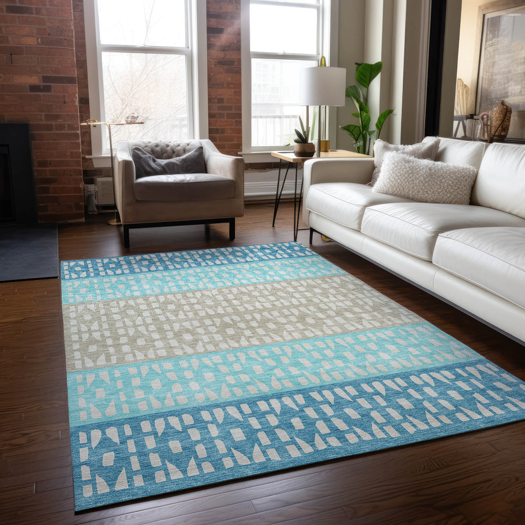 addison chantille acn964 teal rug
