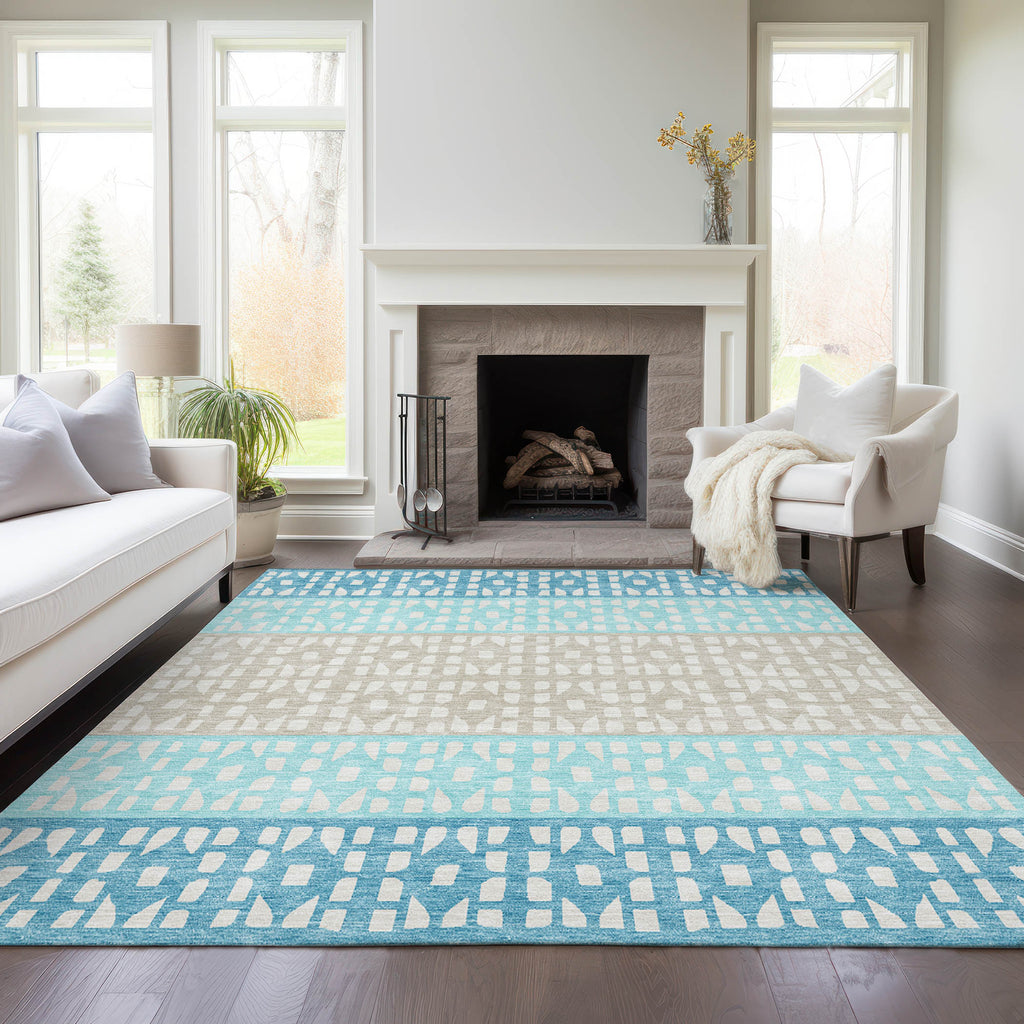 addison chantille acn964 teal rug