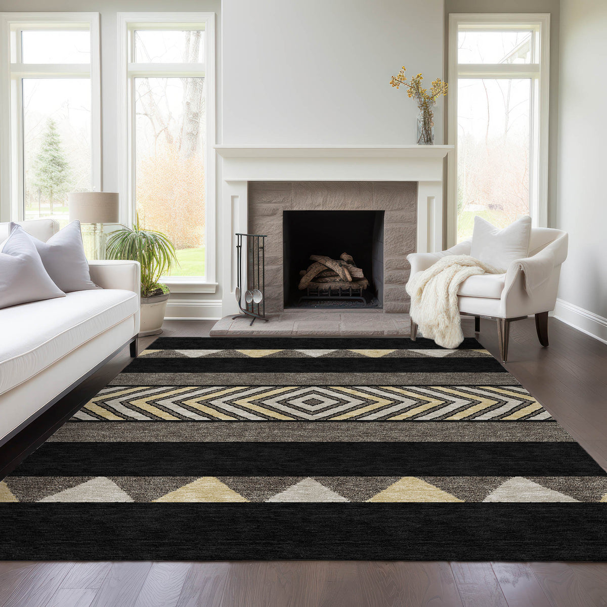 addison chantille acn965 black rug