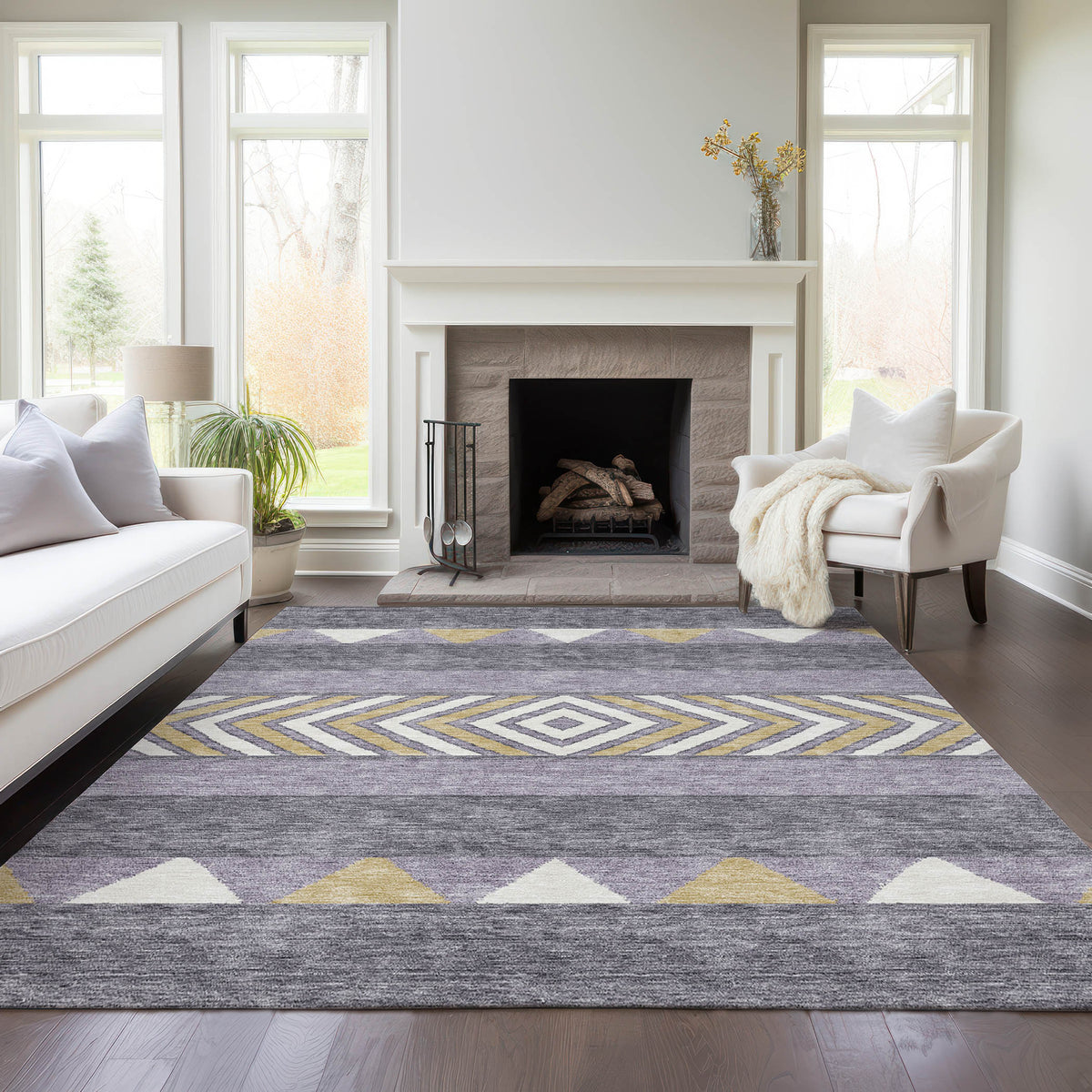 addison chantille acn965 lavender rug