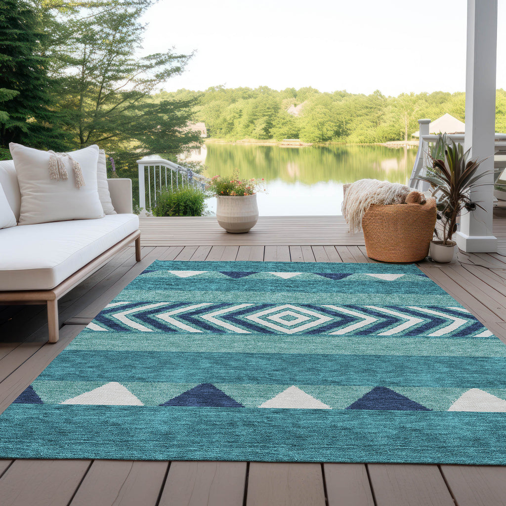 addison chantille acn965 teal rug