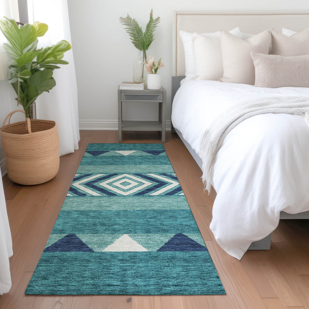 addison chantille acn965 teal rug