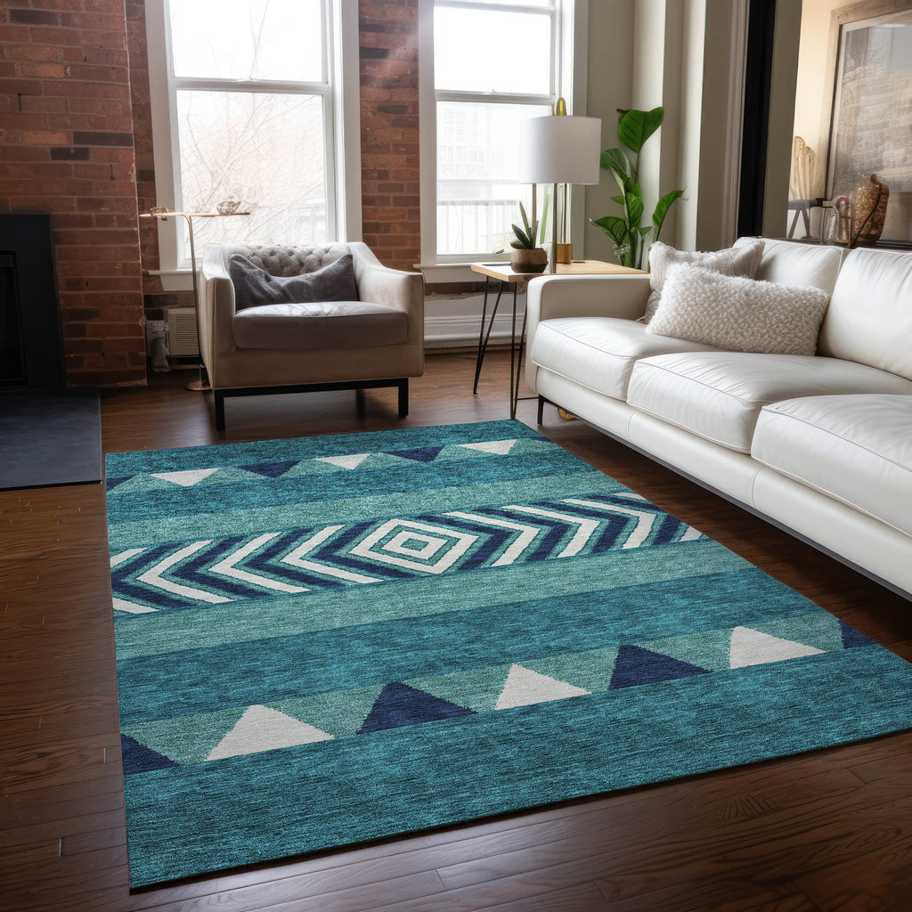 addison chantille acn965 teal rug
