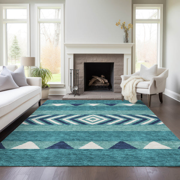 addison chantille acn965 teal rug