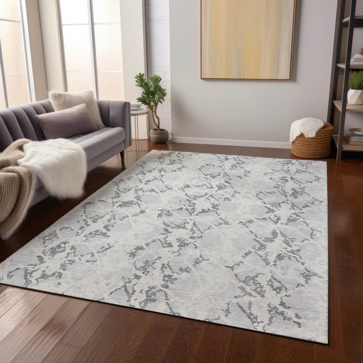 addison chantille acn969 silver rug