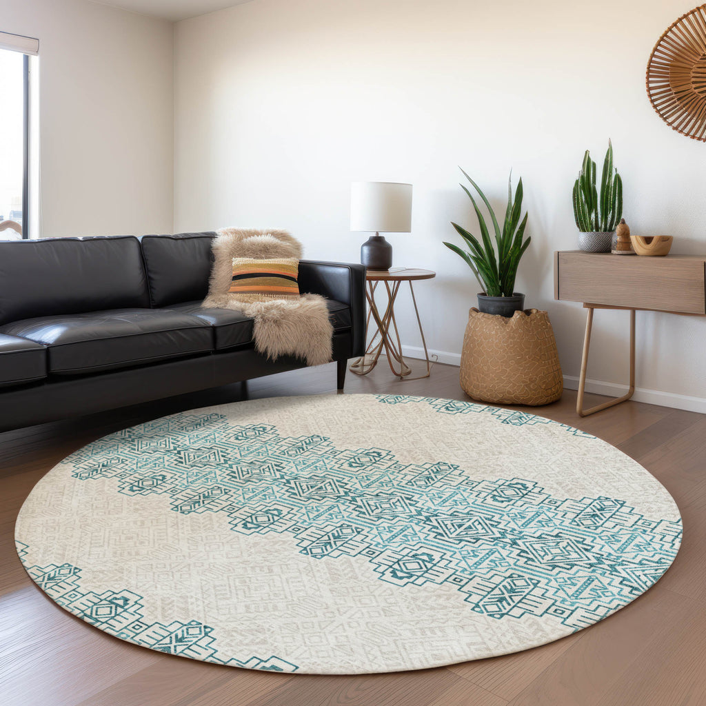 addison chantille acn970 teal rug
