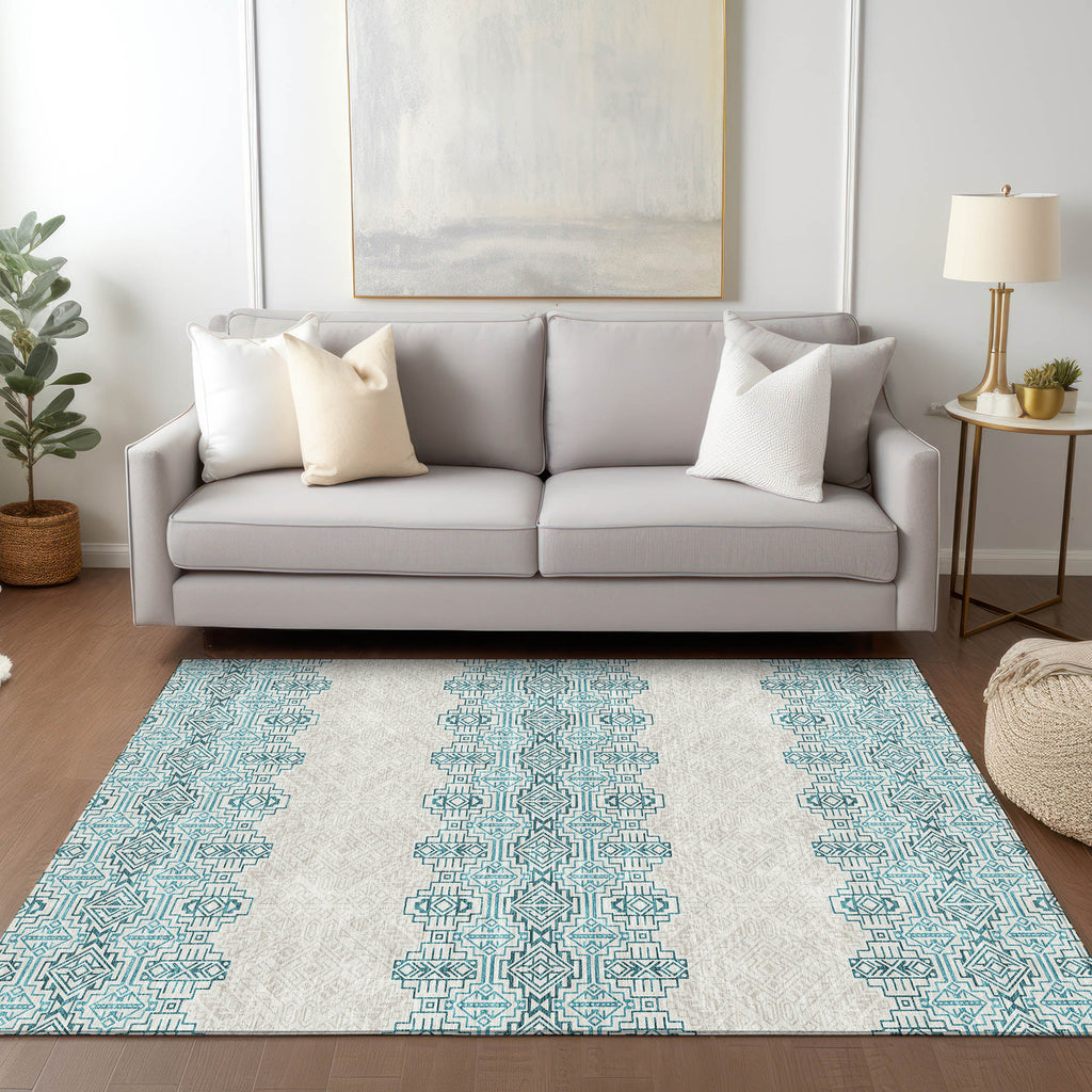 addison chantille acn970 teal rug