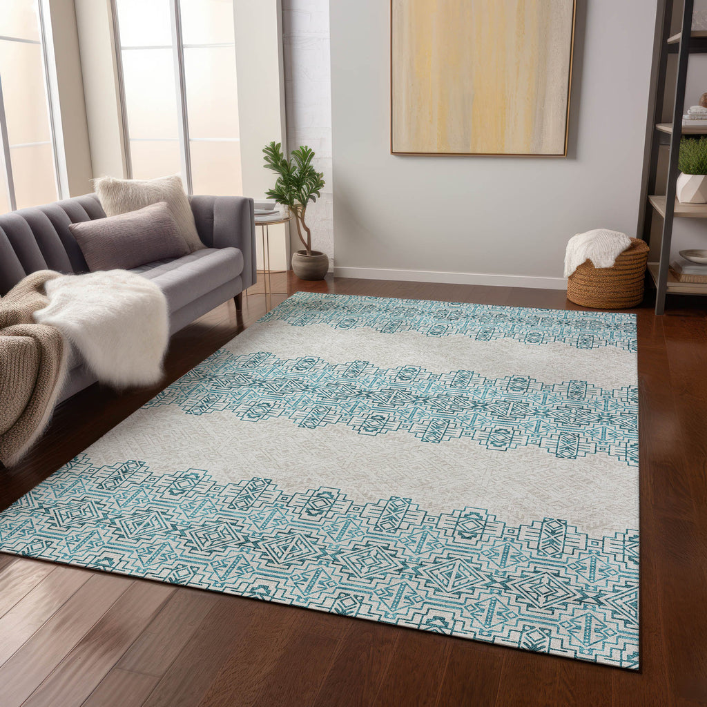 addison chantille acn970 teal rug