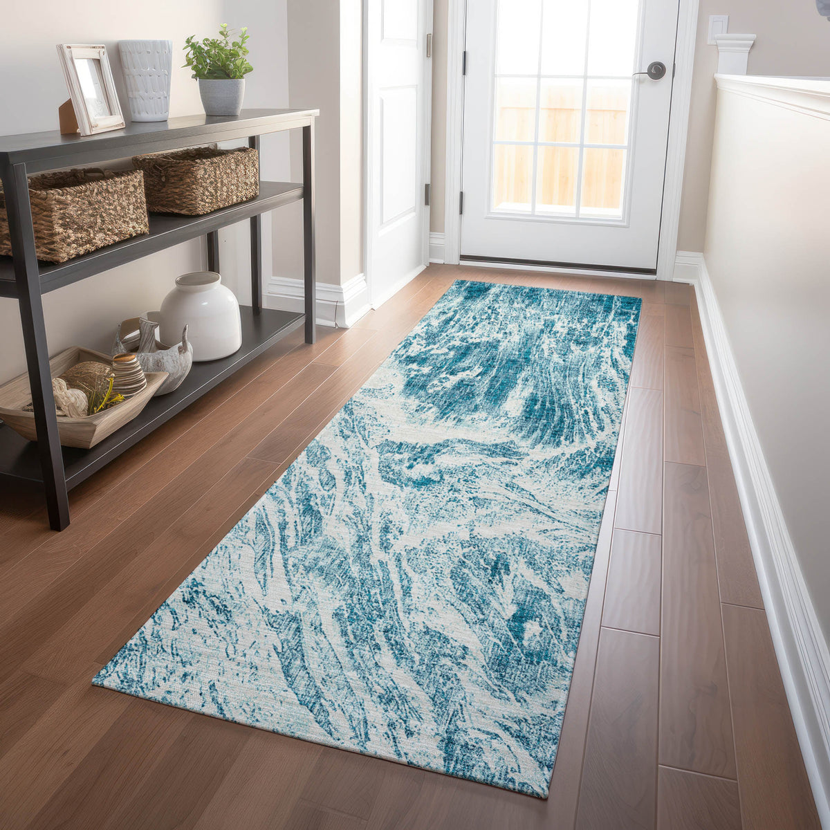addison chantille acn971 teal rug
