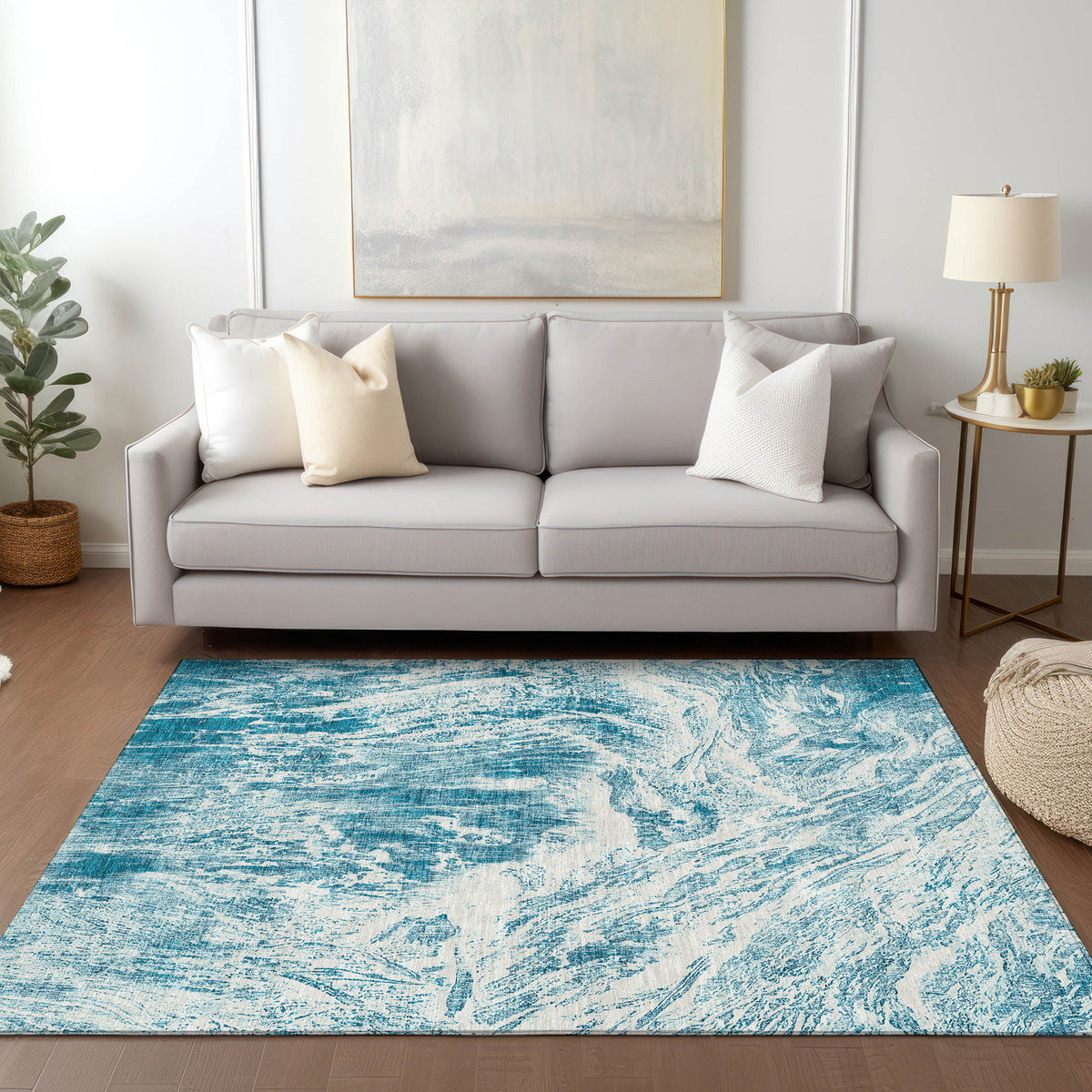 addison chantille acn971 teal rug