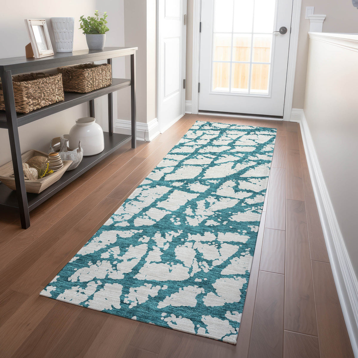 addison chantille acn972 teal rug