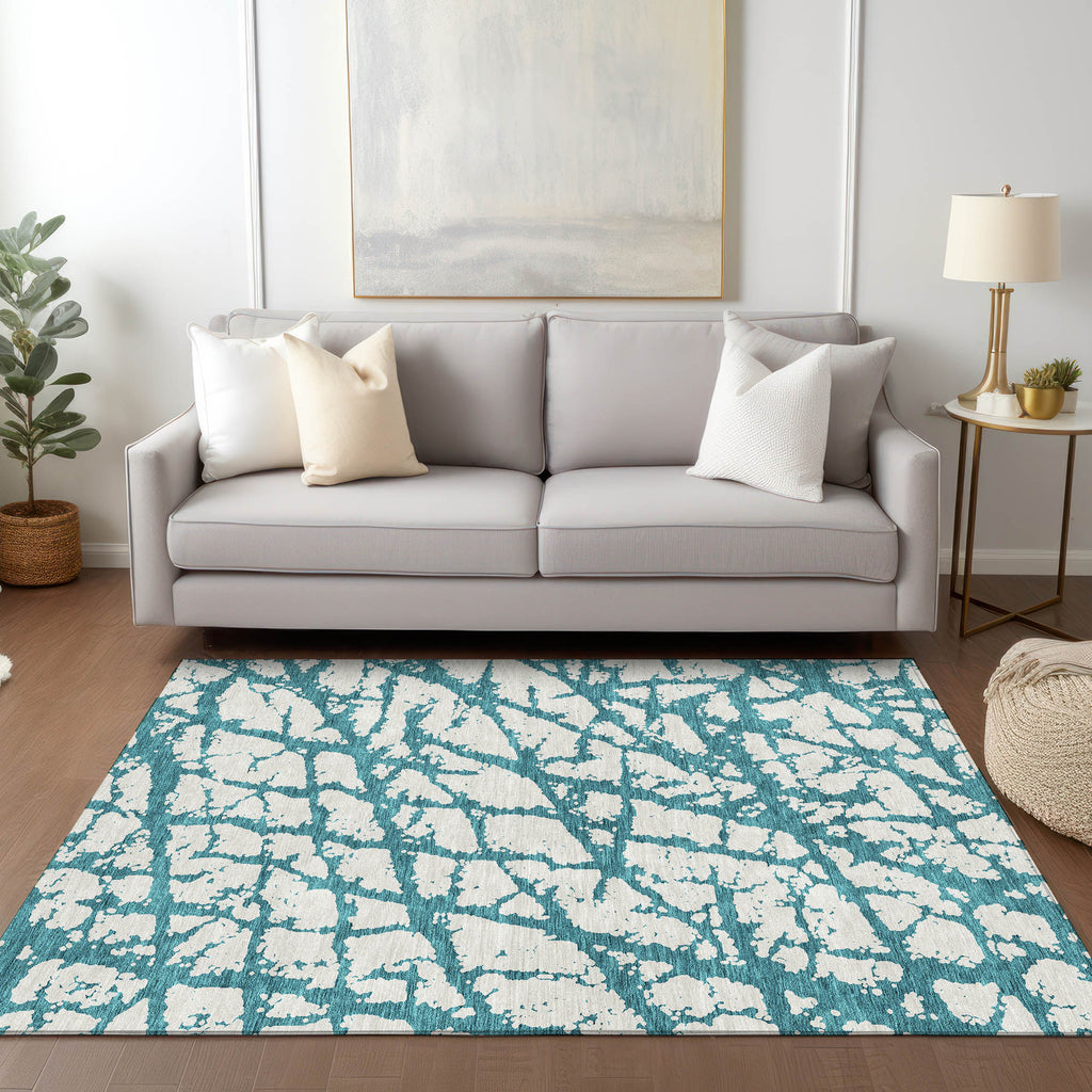addison chantille acn972 teal rug