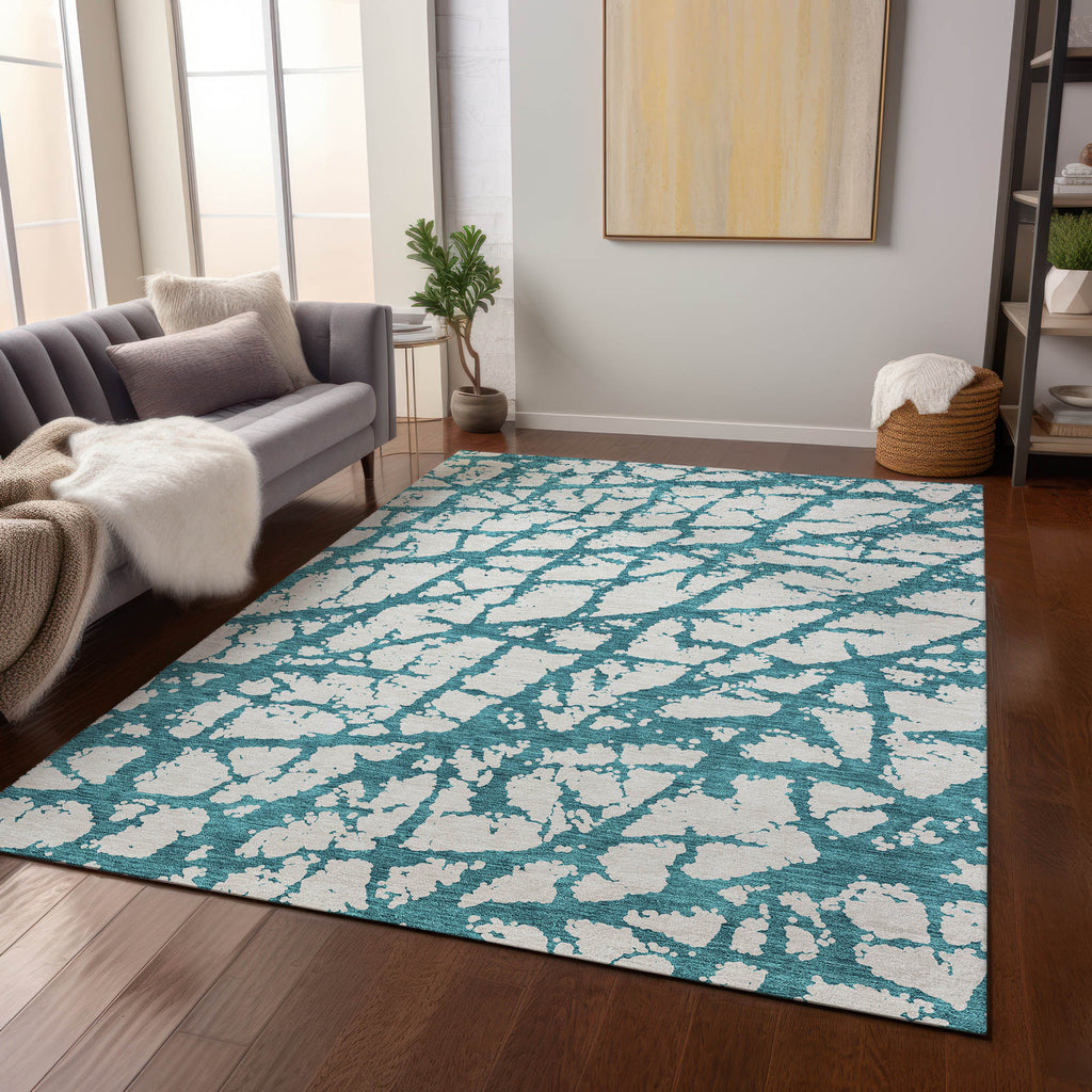 addison chantille acn972 teal rug
