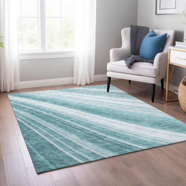 addison chantille acn981 teal rug