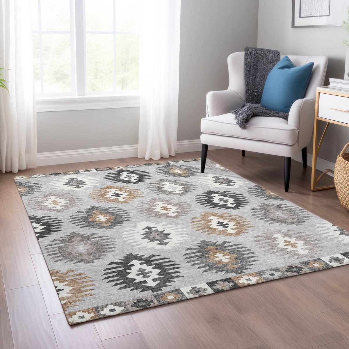 addison chantille acn983 silver rug