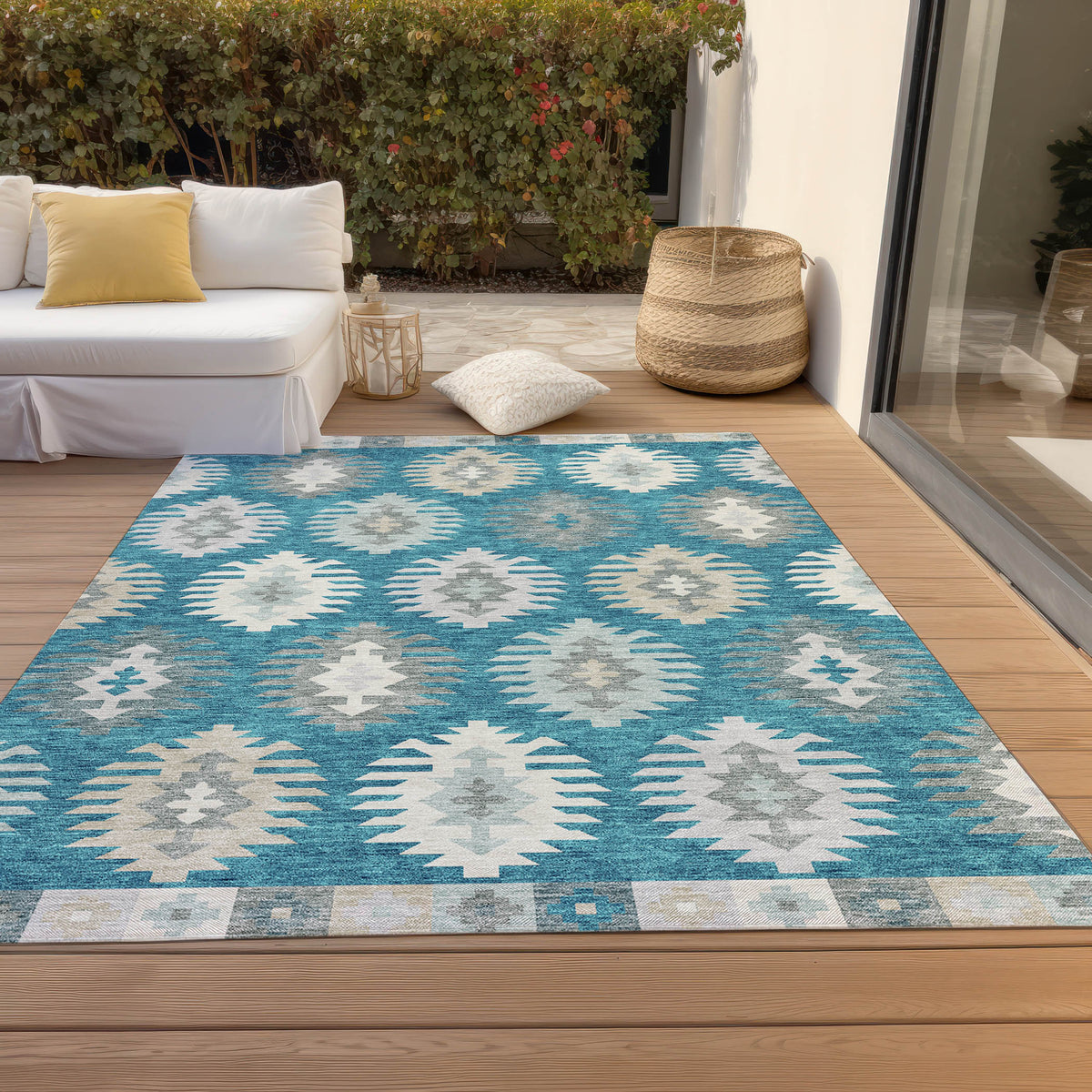 addison chantille acn983 teal rug