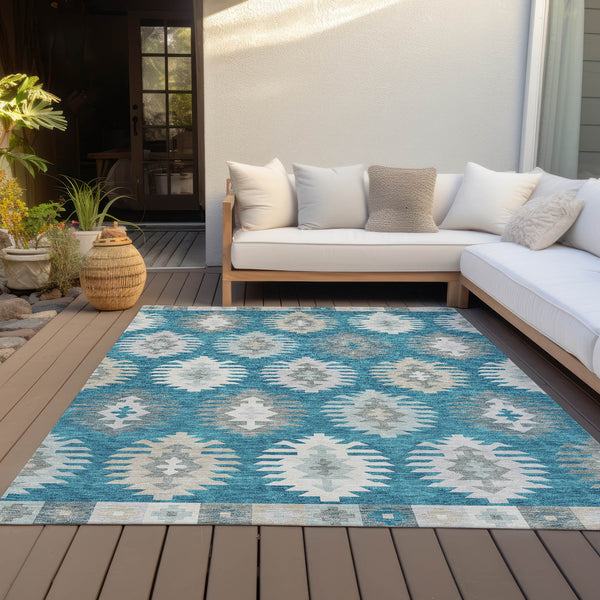 addison chantille acn983 teal rug