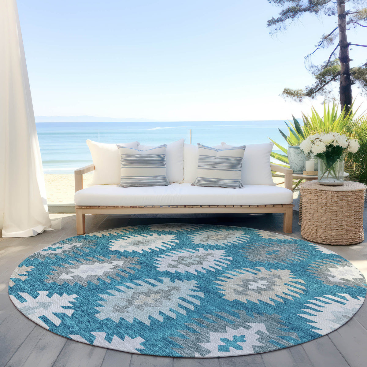 addison chantille acn983 teal rug